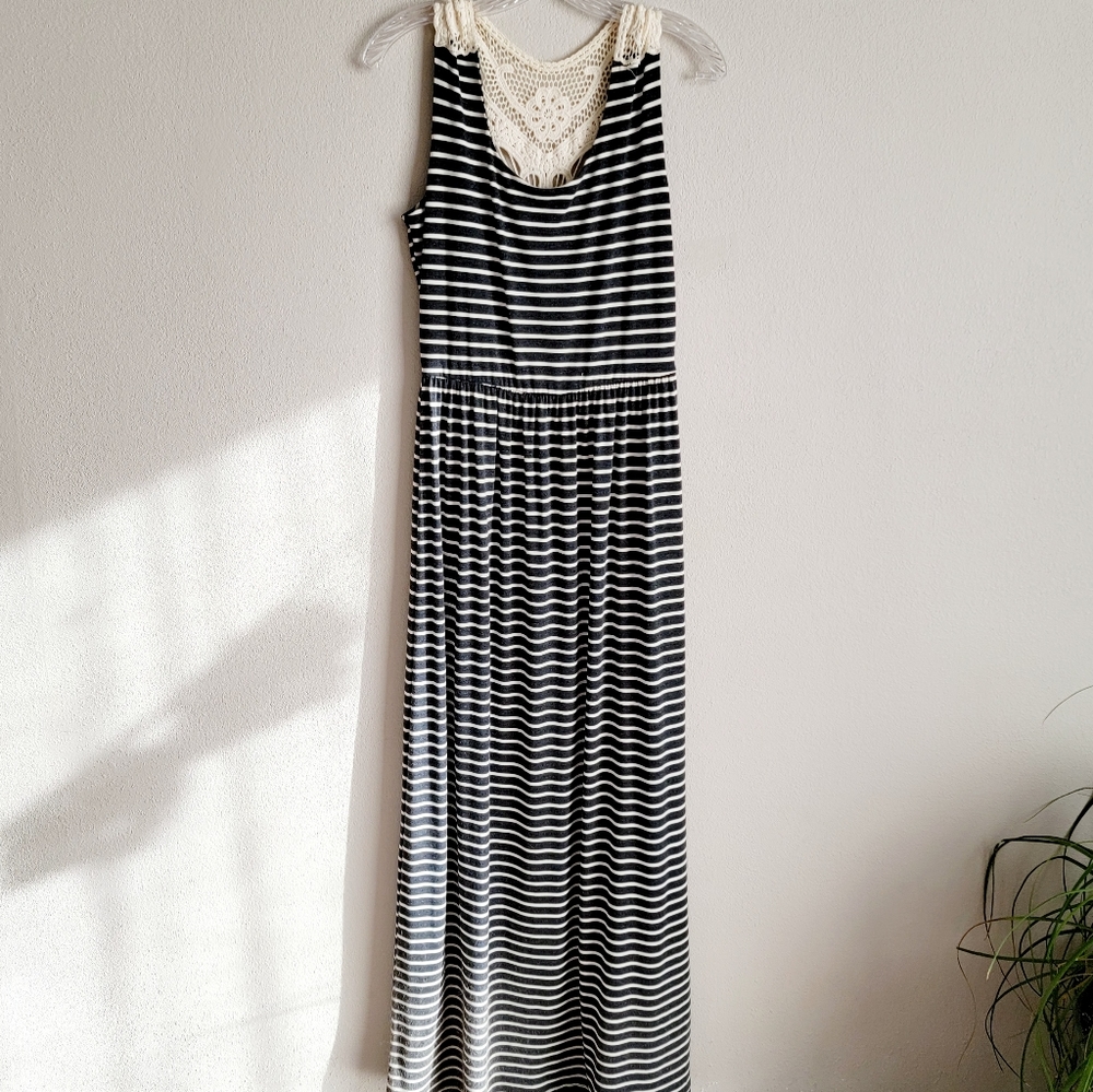 Empire waist maxi with lace back
